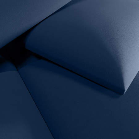 Panou decorativ tapitat, Simple MV79, albastru, patrat, 300 x 300 x 37 mm