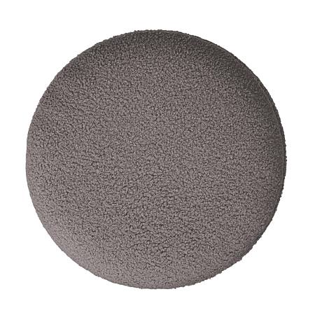 Taburet Nadia, stofa gri T03, cu spatiu depozitare, rotund, 37 x 37 x 42 cm