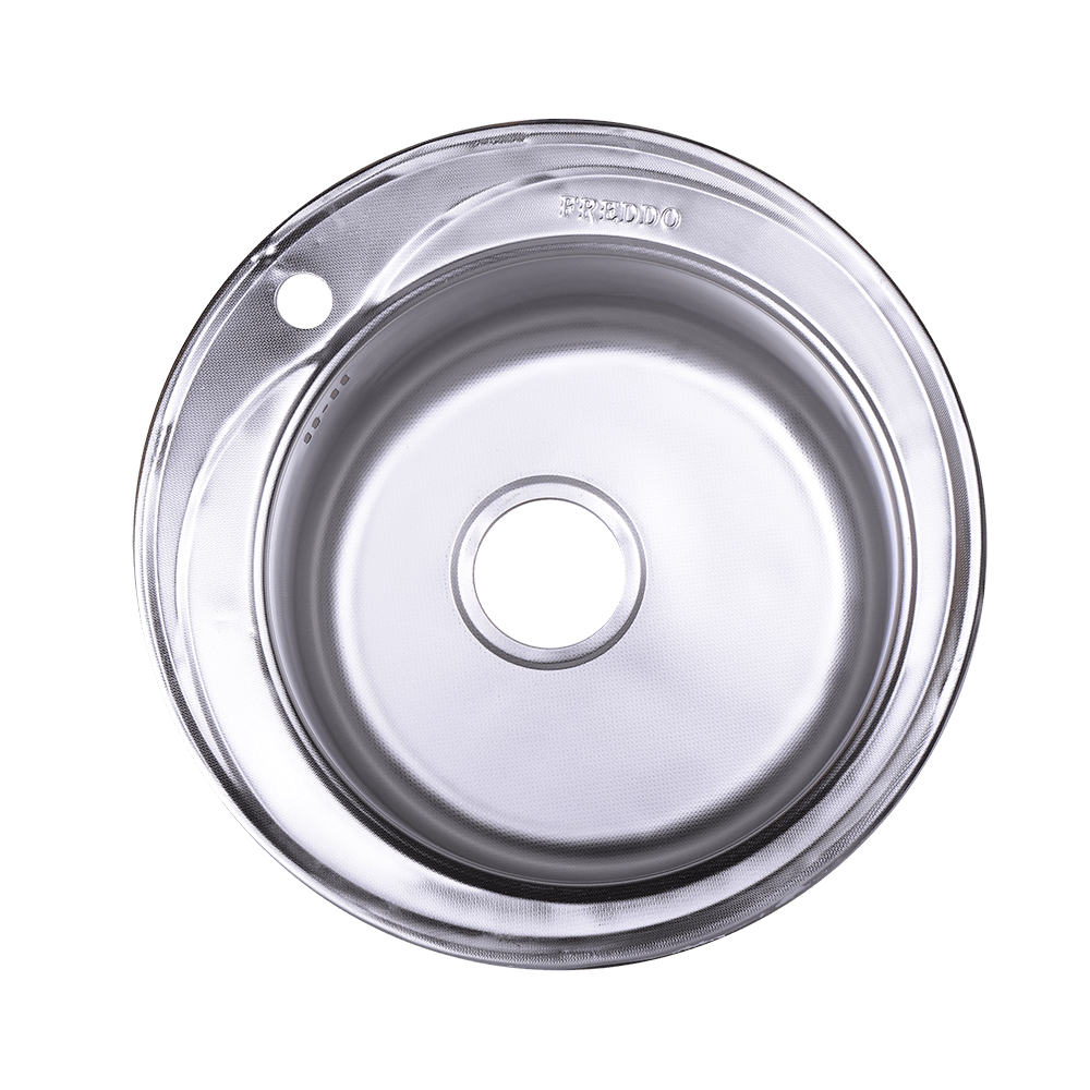 Chiuveta bucatarie Freddo SN9000, inox, 1 cuva rotunda, diametru 490 mm 490