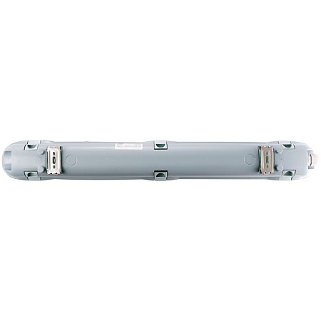 Corp iluminat pentru tub LED Hepol, G13, 1 x T8, IP65, gri, 655 x 80 x 100 mm