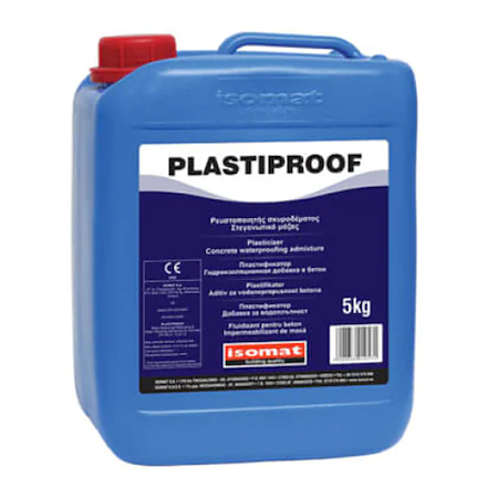 Plastifiant pentru beton Isomat Plastiproof, maro inchis, 5 kg