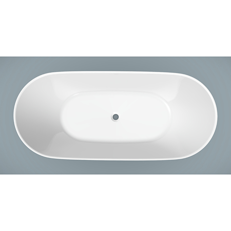 Cada freestanding Marmite BT 0604, compozit mineral, fara preaplin, alb mat, 1600 x 700 mm
