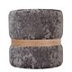 Taburet Ring, inel stejar, catifea gri E30, rotund, 38 x 38 x 40 cm