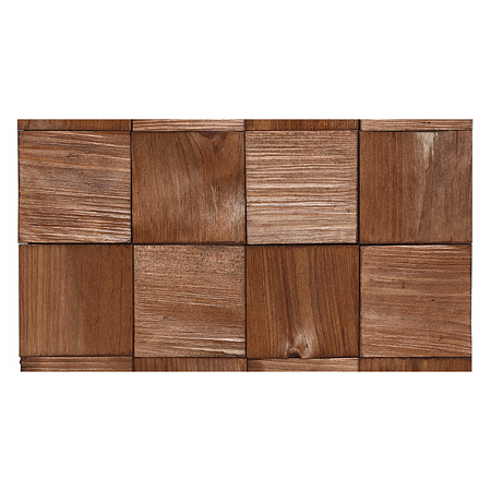 Panou decorativ din lemn Stegu Quadro 2, interior, 380 x 380 x 6-14 mm, 4 buc/cutie