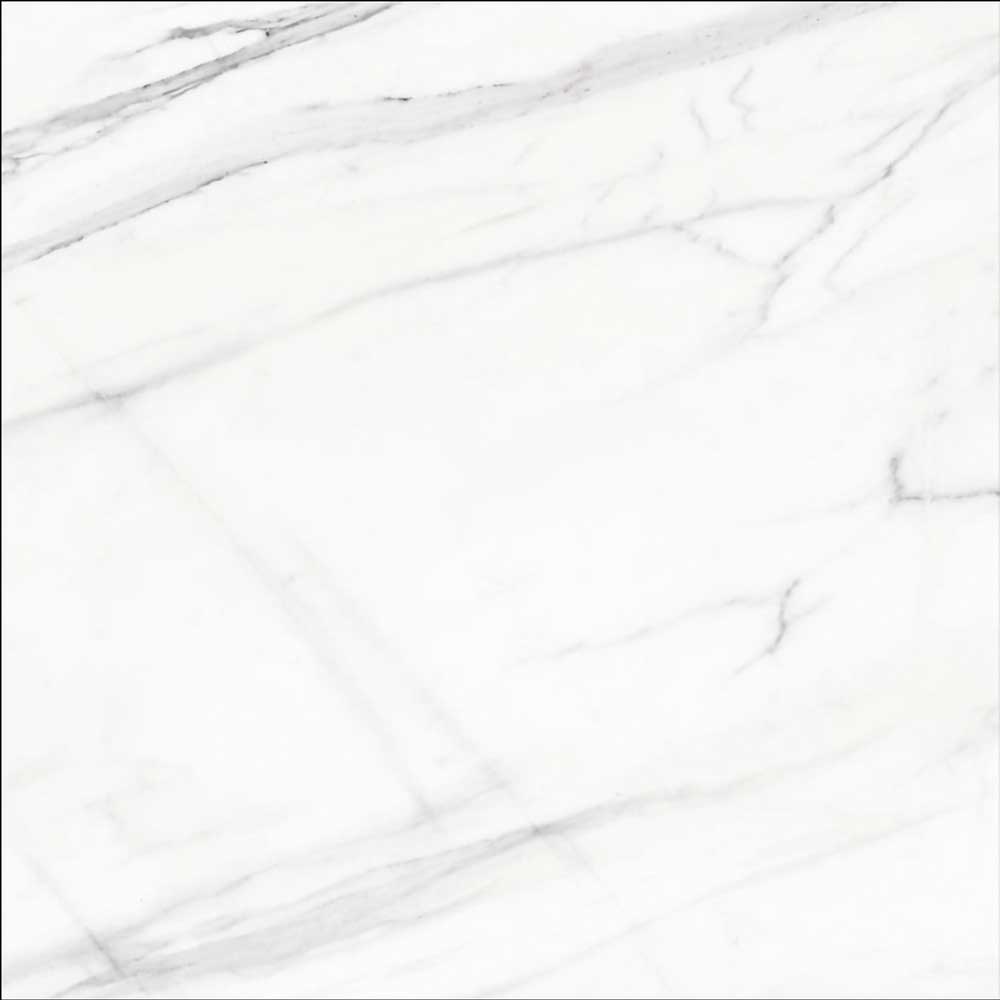 Gresie interior alb Diamond 5, portelanata, rectificata, glazurata, finisaj lucios, patrata, grosime 9 mm, 60.7 x 60.7 cm 60.7