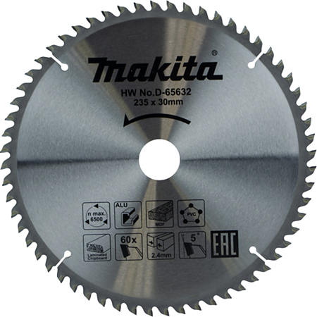 Panza fierastrau circular multimaterial Makita, 235 x 30 x 25 mm