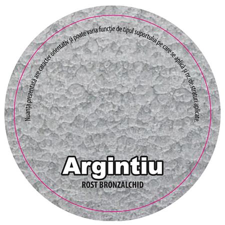 Email pentru metal Rost Bronzalchid 3 in 1, pe baza de solventi, argintiu, lucios, 0.75 l