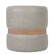 Taburet Ring, inel stejar, stofa crem M601, rotund, 38 x 38 x 40 cm
