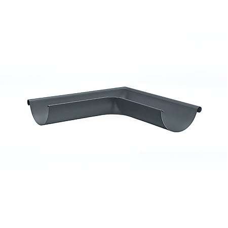 Coltar exterior jgheab metalic, 125/88 mm, gri RAL 7016