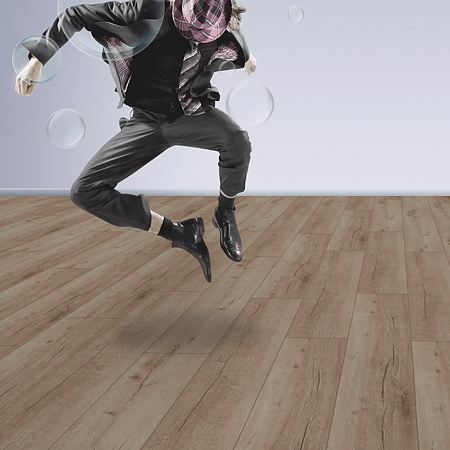 Parchet laminat 12 mm Kronotex Robusto 3180, nuanta medie, stejar rip nature, clasa de trafic 33, fold-down, 1380 x 191 mm