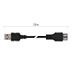 Cablu alimentare/transfer date USB 2.0 Emos, tata A - mama A, 2 m 