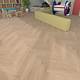Pardoseala SPC 4+1 mm, herringbone, Desert Oak 207, nuanta medie, decor lemn, clasa de trafic 32, click sistem, folie izolatoare atasata, 750 x 150 mm