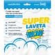 Super laveta Wow Sonic Clean, microfibra, alb, 50x50 cm