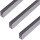 Profil tip U, aluminiu, 12 x 18 x 0,7 mm, L 2 m
