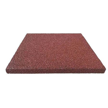 Dala cauciuc, rosu, 50 x 50 x 2 cm