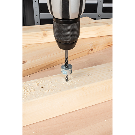 Set 3 opritoare de profunzime Wolfcraft, pentru burghiu 6 - 10 mm