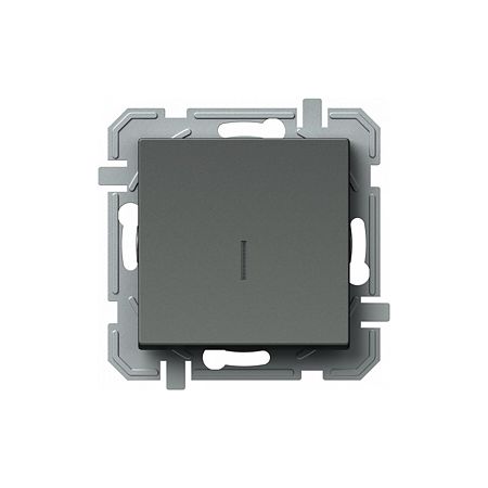 Intrerupator simplu cu indicator Tem Logiq, antracit, 10 A x 250 V