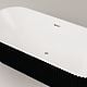 Cada freestanding Vellora Black, acryl sanitar, negru exterior/alb interior, 170 x 80 x 57 cm