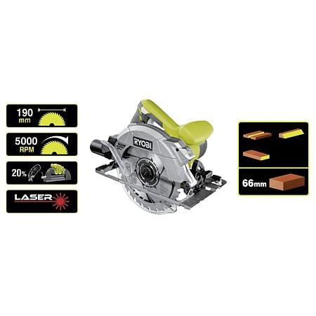 Fierastrau circular electric Ryobi RCS1600‐K, 1600 W