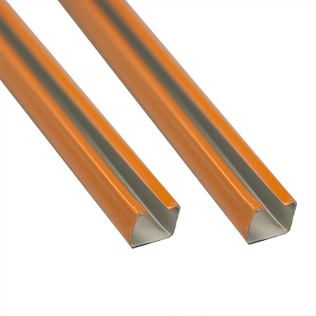 Sina U pentru perdea, metal, cires, 310 cm
