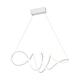 Lustra LED Loca, 56 W, 3360 lm, metal/plastic, alb