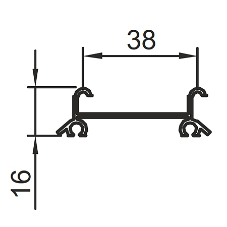 Profil rulare inferior Laguna, aluminiu, sampanie, Omega/Multiomega/Sloping, 4 m Profil rulare inferior Laguna, aluminiu, sampanie, Omega/Multiomega/Sloping, 4 m