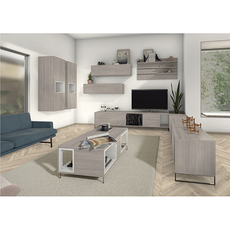 Pal melaminat Egger, Fineline gri mediu H3197 ST19, 2800 x 2070 x 18 mm