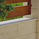 Capac interval gard Clasic Roma, piatra compozita, marmura antichizata, grosime 30 mm, 500 x 300 mm