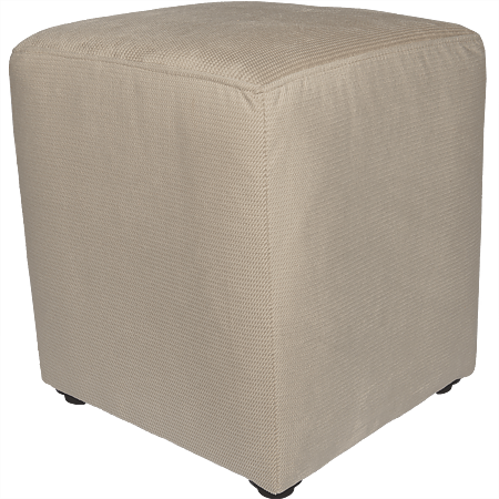 Taburet Cube, stofa bej, 45 x 37 x 37 cm