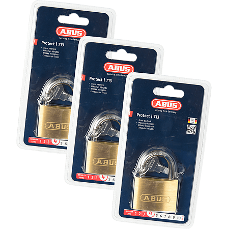 Lacat din alama, Abus 713, l 50mm, 2 chei