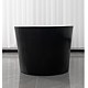 Cada baie freestanding Sanotechnik, ovala, negru, 170 x 75 x 58 cm