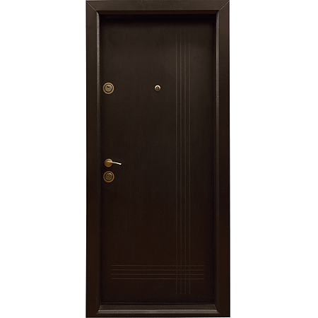 Usa metalica intrare Arta Door 333, cu fete din MDF laminat, deschidere dreapta, culoare wenge, 880 x 2010 mm