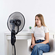 Ventilator nebulizare cu picior Taurus Airbrum 2500, 75 W, 3 trepte, rezervor 2.5 l, negru, H 126 cm