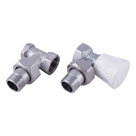 Set robineti tur + retur Emmeti, alama cromata, 1/2 inch