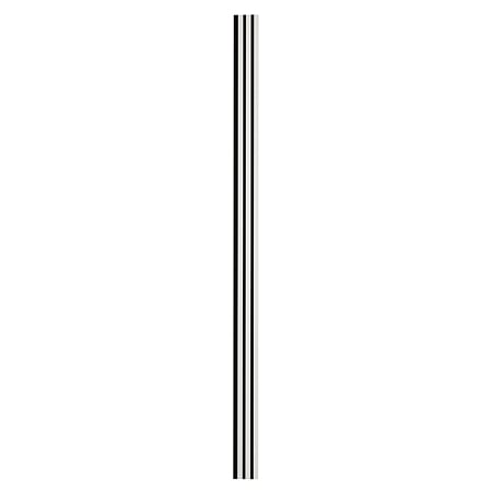 Panou riflaj acustic alb uni, suport feltru 8 mm, interior, 2600 x 144 x 20 mm