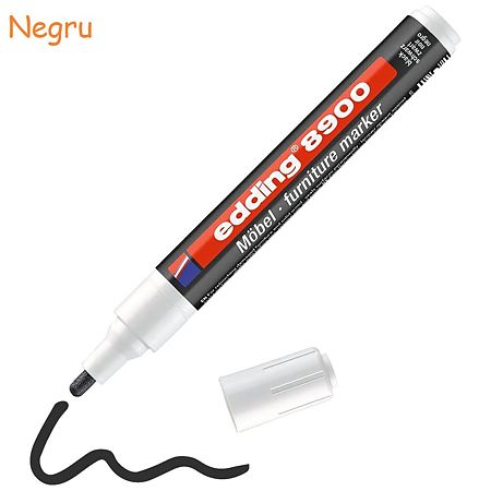 Marker permanent pentru retus mobila Edding 8900, negru