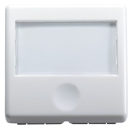 Buton cu revenire Gewiss GW20591, iluminabil, 10A, alb, 46 x 45.6 mm