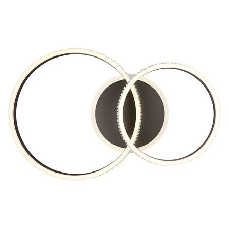 Plafoniera Globo Grouni, metal/aluminiu, LED 50 W, gri, 640 x 400 x 150 mm