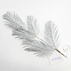 Decoratiune crenguta gliterata, pastic si metal, 25 cm