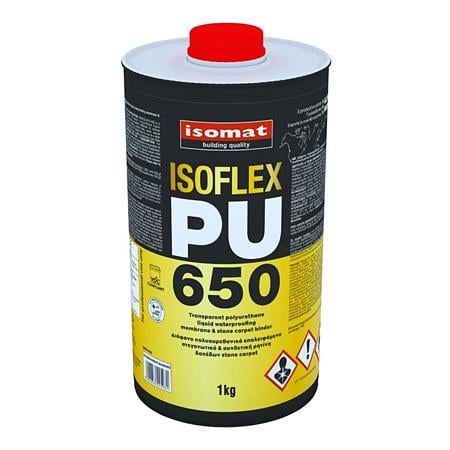 Membrana hidroizolanta lichida Isomat Isoflex-PU 650, poliuretanica, transparenta, 1 kg