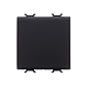 Intrerupator simplu Gewiss Chorus GW12031, incastrat, 2 module, 16A, negru 