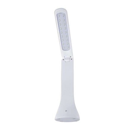 Lampa de birou LED IM811, incarcare USB, alba 