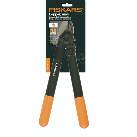  Foarfeca ramuri groase Fiskars L31 S, manere ergonomice, 387 mm, negru, portocaliu