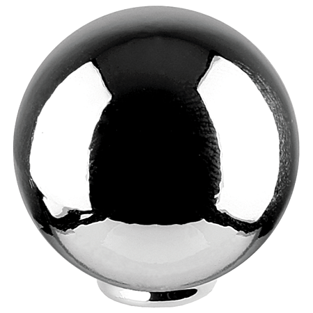 Buton sferic, plastic cromat, Ø 28 mm