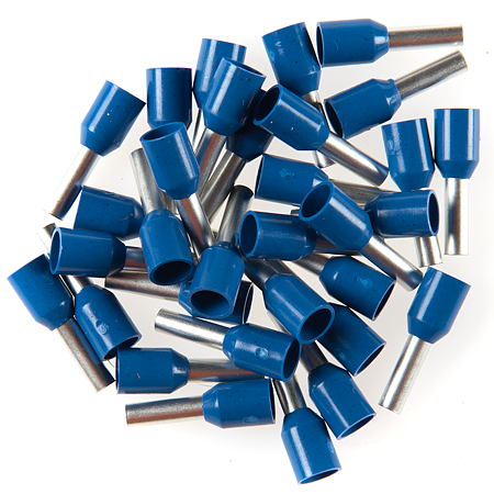 Pin terminal Comtec, 2.5 mmp, cupru stanat, izolat, 100 bucati