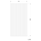 Paravan dus / walk in Sanotechnik Sanoflex L100, sticla securizata, riflata, tratament Easy Clean, grosime 6 mm, fara accesorii, 98–99 × 200 cm
