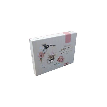 Lenjerie pat Evim, 4 piese, 2 persoane, bumbac, imprimeu floral, multicolor