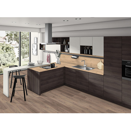 Pal melaminat Egger, stejar sherman antracit H1346, ST32, 2800 x 2070 x 18 mm