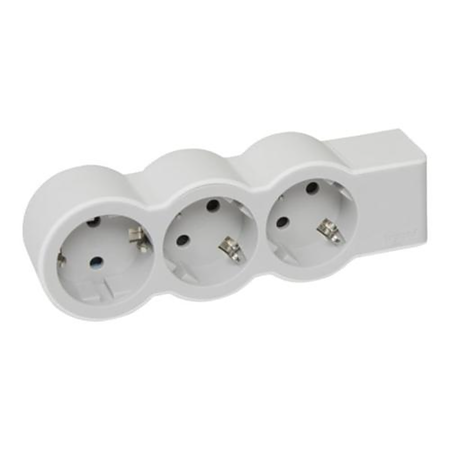 Bloc multipriza 3x2P+T, Legrand 695004, alb