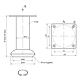 Picior rotund satin - argint TL024 D32 x 80 mm